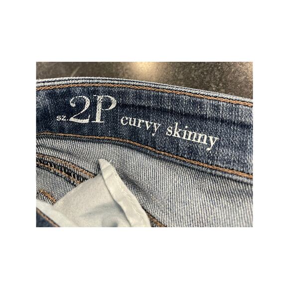 LOFT Outlet curvy skinny jean Short cut-off's 2P - Picture 4 of 9